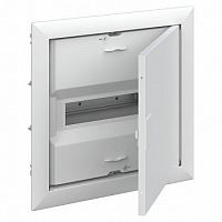 Распределительный шкаф UK600 12 мод., встраиваемый, белая дверь, с клеммами |  код. UK610V2RU |  ABB